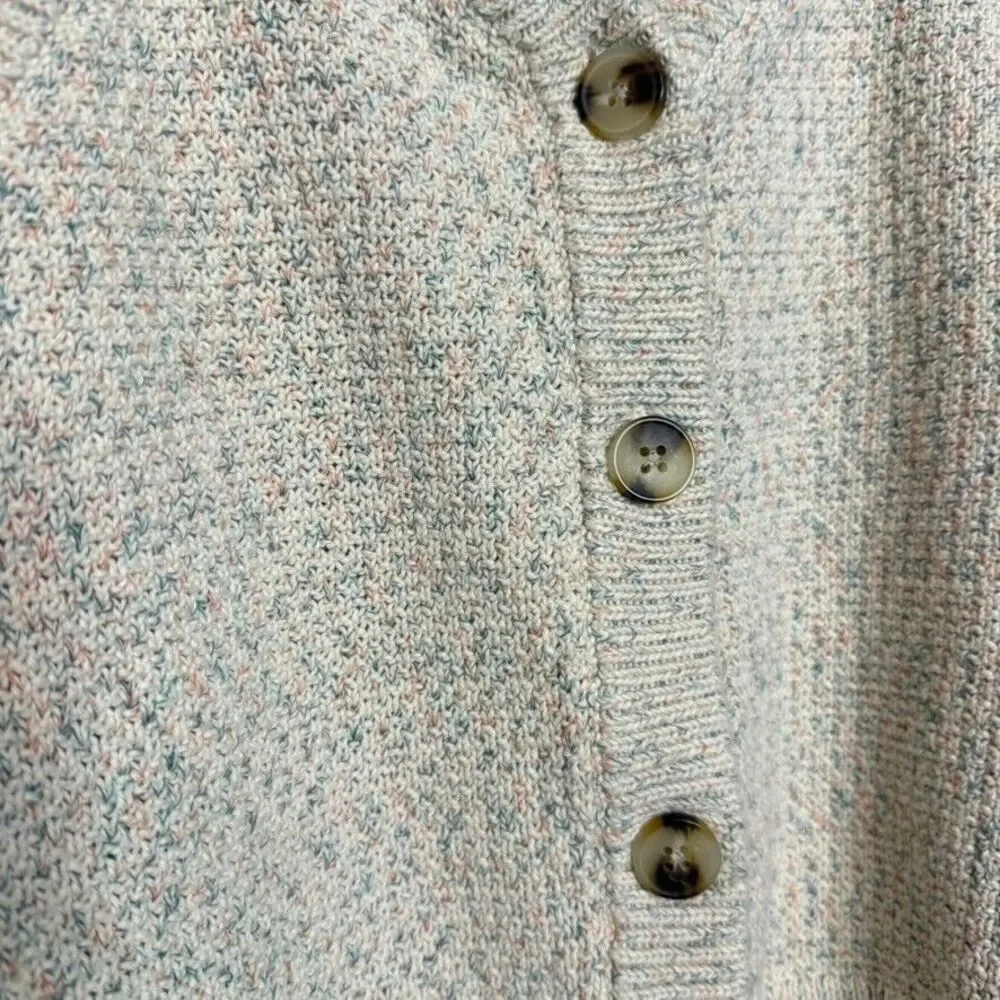 Madewell Marled Wakefield Rainbow Button-Front Sweater Tank Women‎ M Cream Multi